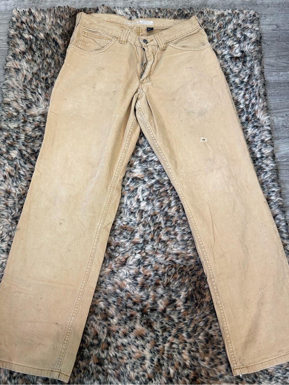 Carhartt Men's 32X32 Black Utility Work Wear Relaxed Fit Carpenter Pants